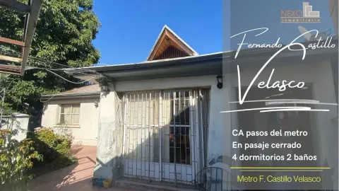Se Vende Casa A Pasos Del Metro Fernando Castillo Velasco